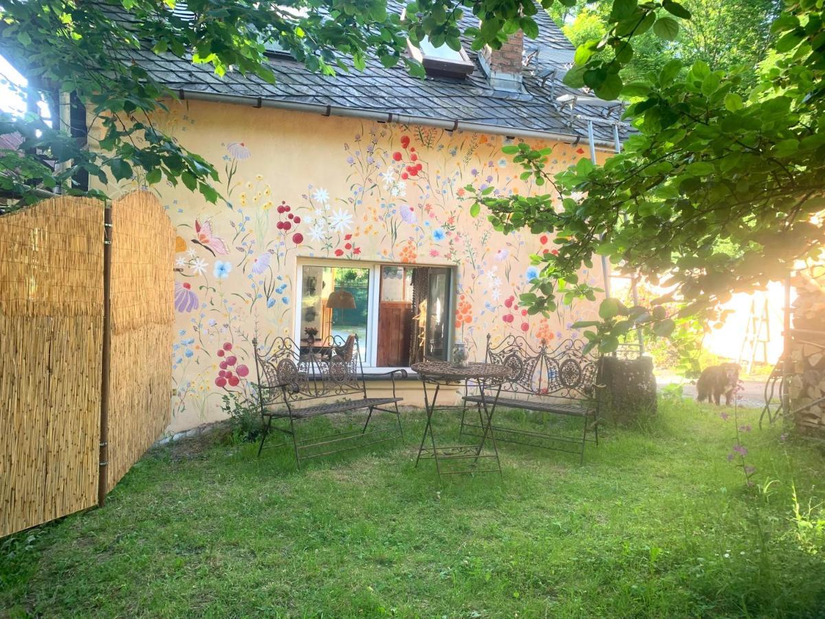Kleine Kunstremise Mit Holzofen Burg Freienfels Appartement Weinbach Buitenkant foto